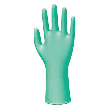 Condor Disposable Gloves, 0.63 mil Palm, Neoprene, Powder-Free, M, 100 PK, Green 48UN28