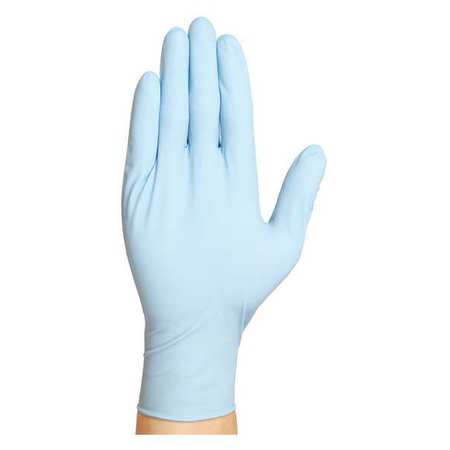 Condor Disposable Gloves, 7 mil Palm, Nitrile, Powder-Free, S, 50 PK, Blue 48VE85