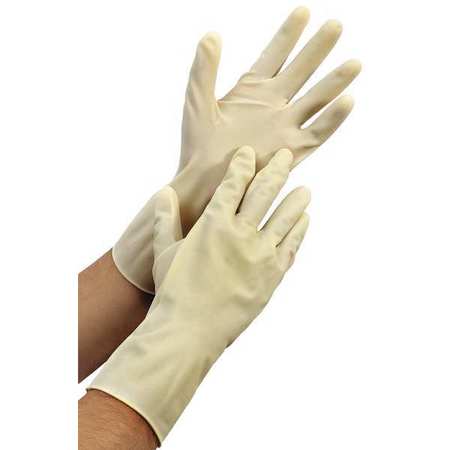 Condor 12" Chemical Resistant Gloves, Natural Rubber Latex/Neoprene, 8, 1 PR 48UP07