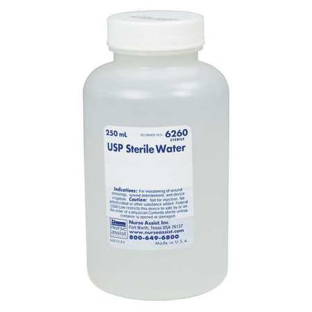 NURSE ASSIST Sterile Water, Bottle Package Type, 8 oz. NSWC418260