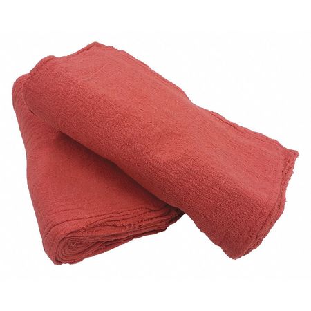 PROCLEAN BASICS Cotton Red Shop Towels 13" x 14" Red, 300PK Z21817