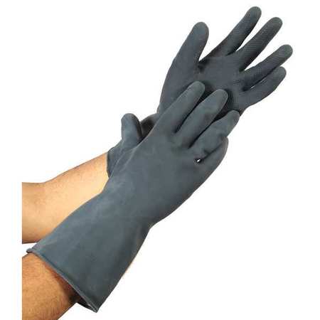 CONDOR 12" Chemical Resistant Gloves, Neoprene, L, 1 PR 48VE92