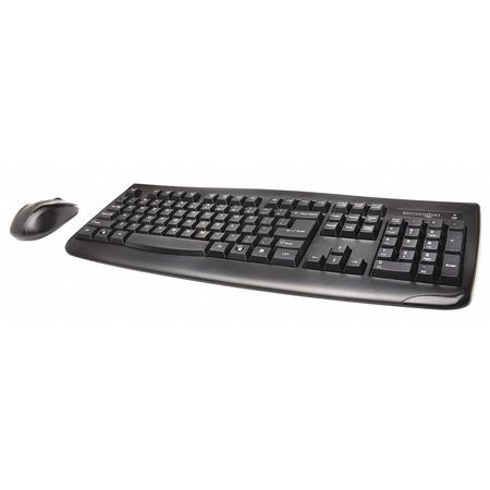 KENSINGTON Keyboard/Mouse Set, Blk, Wireless, USB K72324USA