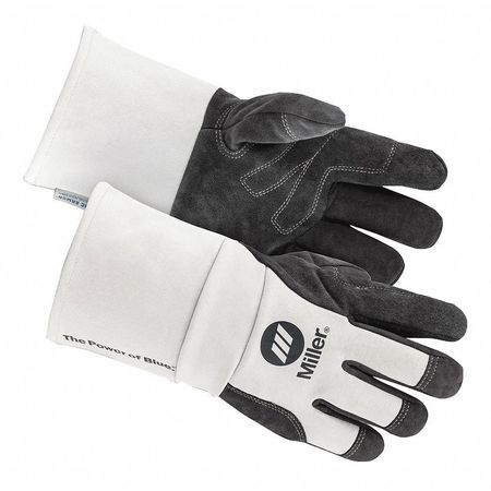 Miller Electric MIG Welding Gloves, Cowhide Palm, XL, PR 271891