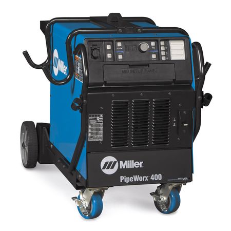 Miller Electric Multiprocess Welder, Piperworx 400, Phase 3 , 220/230/240/460/480 , 400A @ 44V DC 951381