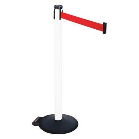 RETRACTA-BELT Barrier Post, Red Belt, 2 in. Belt W 305PWH-RD