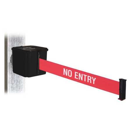 RETRACTA-BELT Belt Barrier, Magnet, Red/White Text Belt WH412SB20-NE-MM