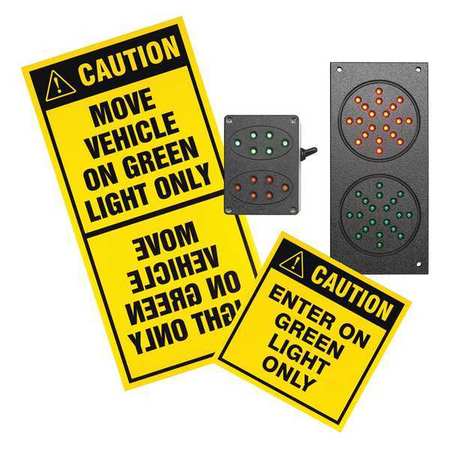 IDEAL WAREHOUSE INNOVATIONS Exterior Traffic Lights, Plastic, Black 60-5411-U