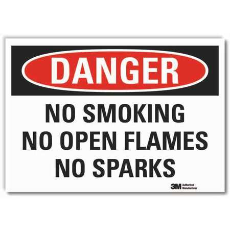 Lyle No Smoking Sign, 10 in Height, 14 in Width, Reflective Sheeting, Horizontal Rectangle, English LCU4-0541-RD_14x10