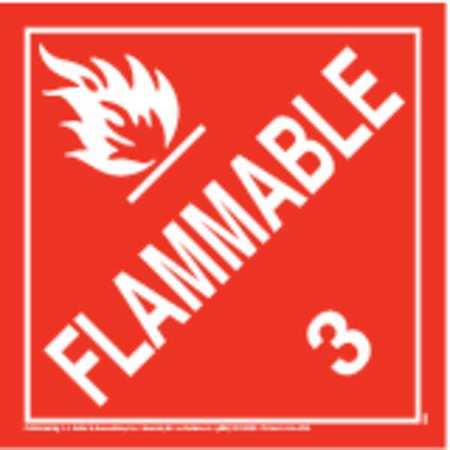 JJ KELLER Flammable Liquid Placard, Tagboard 525
