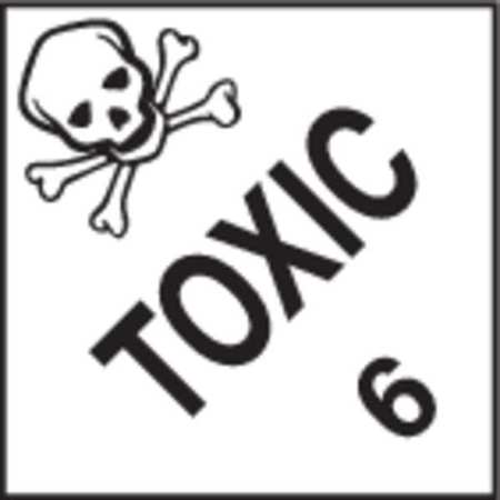 JJ KELLER Toxic Placard, Polystyrene, 10-3/4 in. H 13737