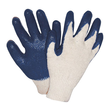 Tillman Latex Coated Gloves, Palm Coverage, Blue, L, PR 1538