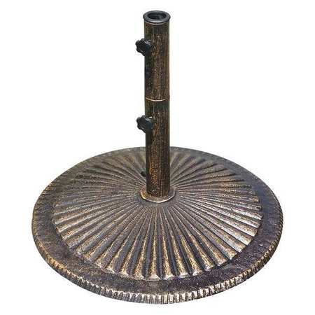 ISLAND UMBRELLA Umbrella Base, Bronze, Cast Iron, 80 lb. NU5408