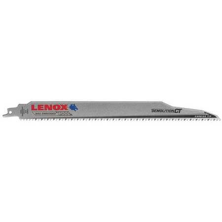 LENOX 12" L x Nail Embedded Wood Cutting Reciprocating Saw Blade 1832147