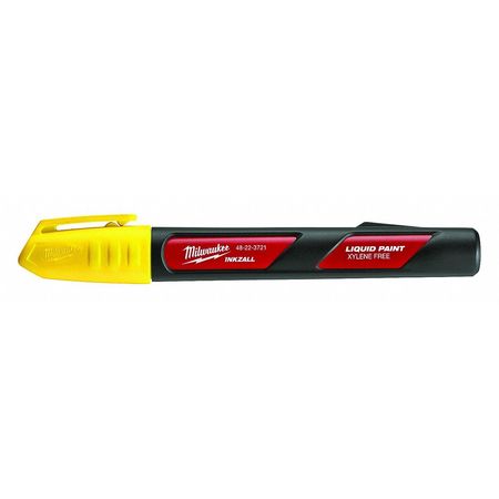 Milwaukee Tool INKZALL Yellow Liquid Paint Marker 48-22-3721