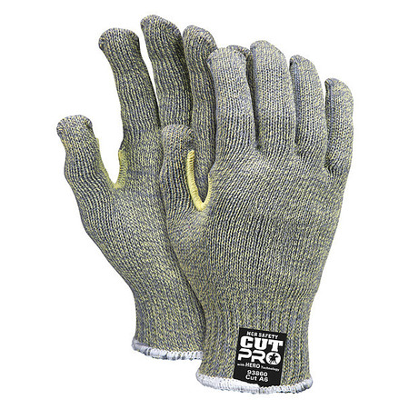 Mcr Safety Cut Resistant Gloves, A6 Cut Level, Uncoated, M, 1 PR 93860M