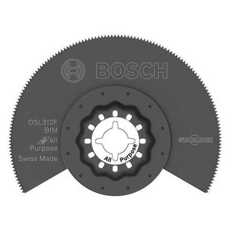 BOSCH Oscillating Blade, Bi-Metal, 3-1/2 in Size OSL312F
