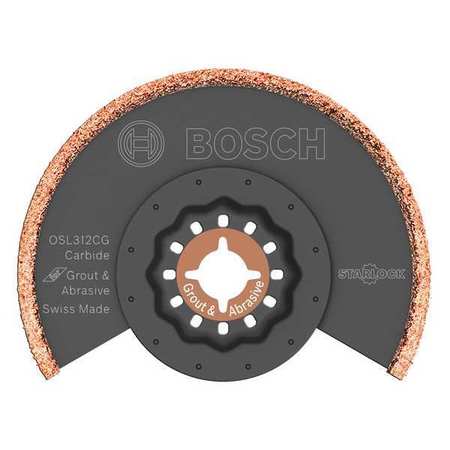 BOSCH Oscillating Blade, Carbide Grt, 3-1/2 in L OSL312CG