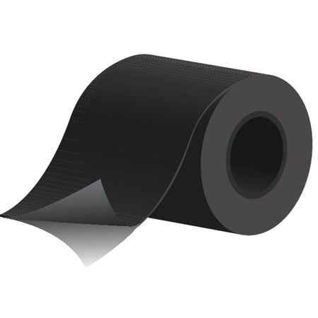 ZORO SELECT Fiberglass Fabric, 18 ft L, 10 in W, 0.005 in Thick, Plain Backing, 500  Degrees F Max Temp, Black 400V-100AS-1006