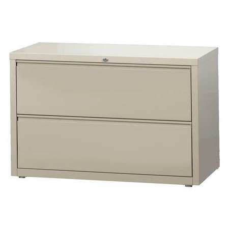Hirsh 42" W 2 Drawer Lateral File Cabinet, Putty, Letter 17456