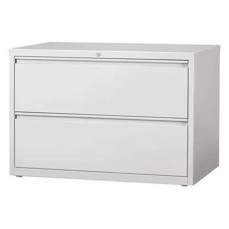 Hirsh 42" W 2 Drawer Lateral File Cabinet, Light Gray, A4/Legal/Letter 17458