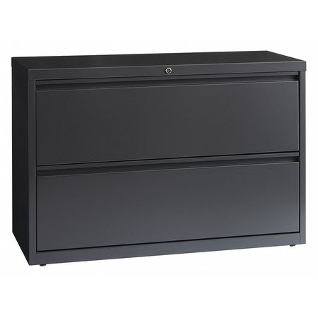 Hirsh 42" W 2 Drawer Lateral File Cabinet, Charcoal, Letter 17642