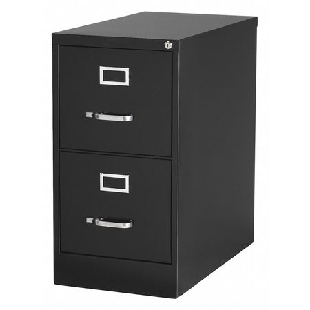 Hirsh 15" W 2 Drawer File Cabinet, Black, Letter 14410