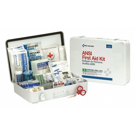 First Aid Only Bulk First Aid kit, Metal, 50 Person 90567