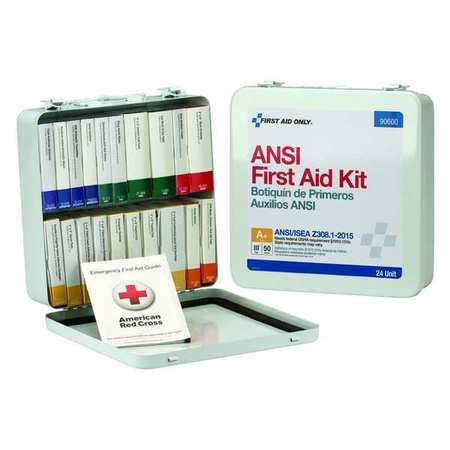 FIRST AID ONLY Unitized First Aid kit, Metal, 50 Person 90600