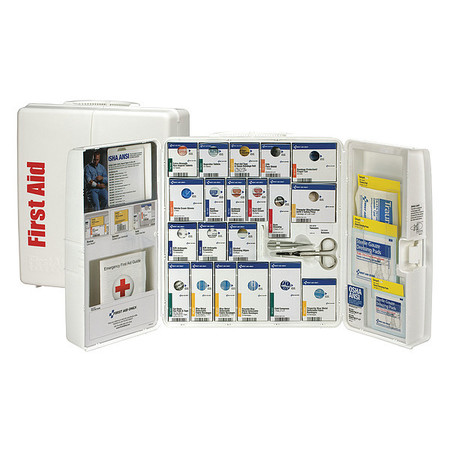 FIRST AID ONLY FirstAidKit w/House, 290pcs, 4x14.25", WHT 90659-021