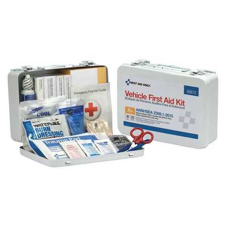 First Aid Only Bulk First Aid kit, Metal, 25 Person 90672
