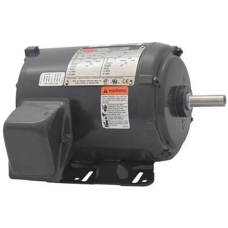 DAYTON 3-Phase General Purpose Motor, 1 HP, 56H Frame, 230/460V AC Voltage, 1,750 Nameplate RPM 48ZJ83