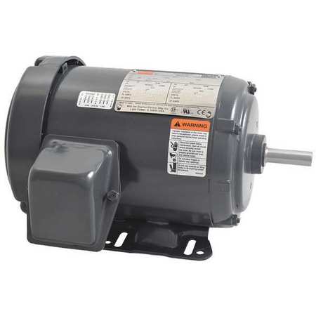 DAYTON 3-Phase General Purpose Motor, 1 HP, 56H Frame, 230/460V AC Voltage, 1,755 Nameplate RPM 48ZJ84