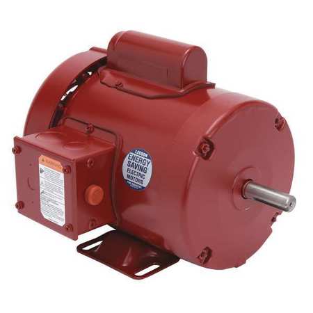 Leeson Farm Duty Motor, Capacitor-Start, 1/3 HP, 115/208-230V AC, 1,725 Nameplate RPM, 56 Frame 113256.00