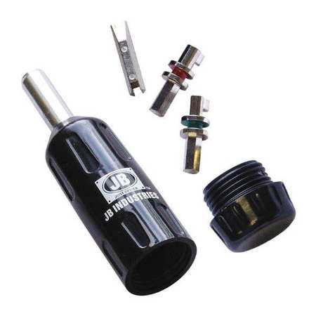 Jb Industries Refrigerant Cap Lock Multi-Key, Black SHLD-MULTI