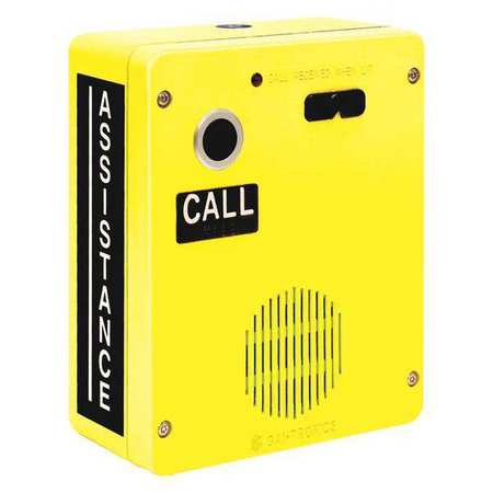 HUBBELL GAI-TRONICS Autodial Telephone, Aluminum, Help Button 393AL-001AD