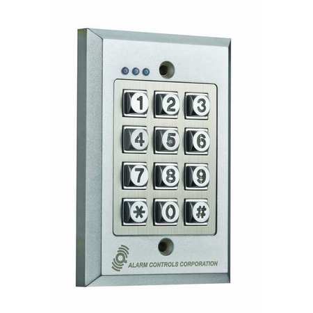 ALARM CONTROLS Access Control Keypad, 4-3/4in H x 2in D KP-200