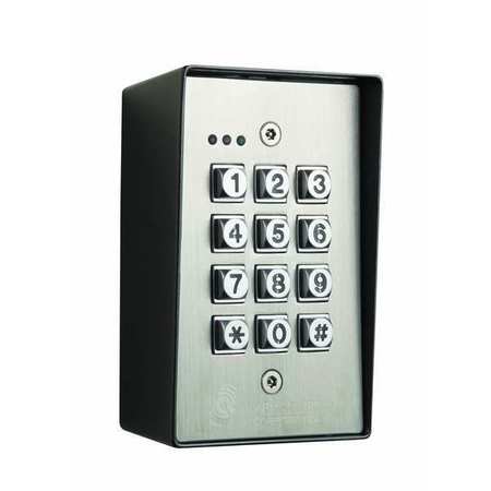 ALARM CONTROLS Access Control Keypad, 4-7/8in H, SS KP-400