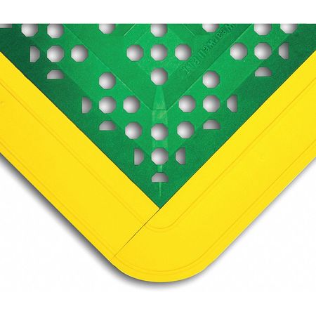 WEARWELL Interlocking Drainage Mat Kit, PVC, 30 in Long x 27 in Wide, 5/8 in Thick 546