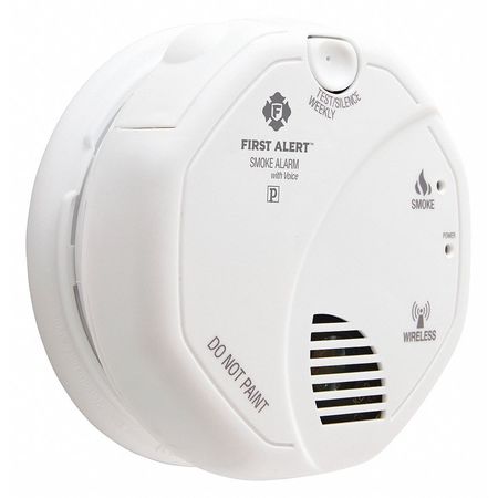 First Alert Smoke Alarm, Photoelectric Sensor, 85 dB @ 10 ft Audible Alert, (2) AA Batteries SA511B