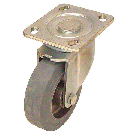 Zoro Select Plate Caster, 550 lb. Ld Rating, Ball LH-ALEV 125K-14-SG