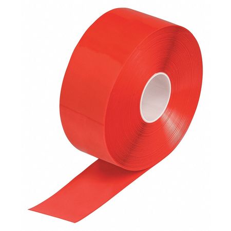 BRADY Floor Marking Tape, 4" W, Red, 100 ft. L 149648