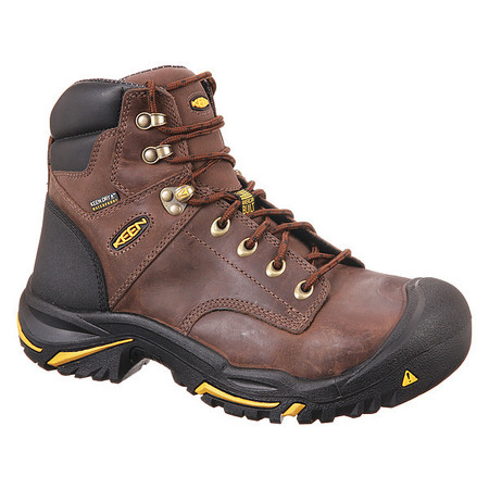 KEEN Work Boots, 10D, Brown, Steel, PR 1013258