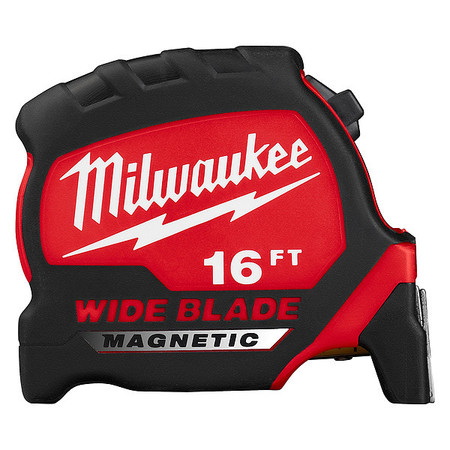 MILWAUKEE TOOL 16 ft Tape Measure, 1 5/16 in Blade 48-22-0216M