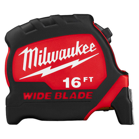 MILWAUKEE TOOL 16 ft Tape Measure, 1 5/16 in Blade 48-22-0216