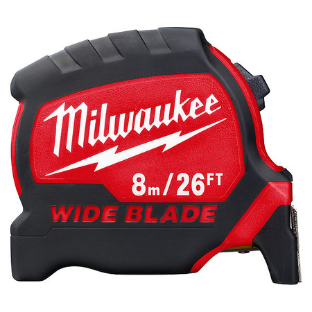 MILWAUKEE TOOL 8m/26' Wide Blade Tape Measure 48-22-0226