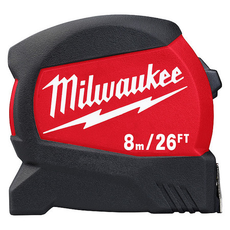 MILWAUKEE TOOL 8M/26FT COMPACT WIDE BLADE TAPE MEASURE 48-22-0426