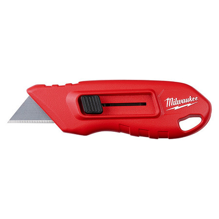 MILWAUKEE TOOL Utility Knife, Retractable 4 1/2 in L 48-22-1516