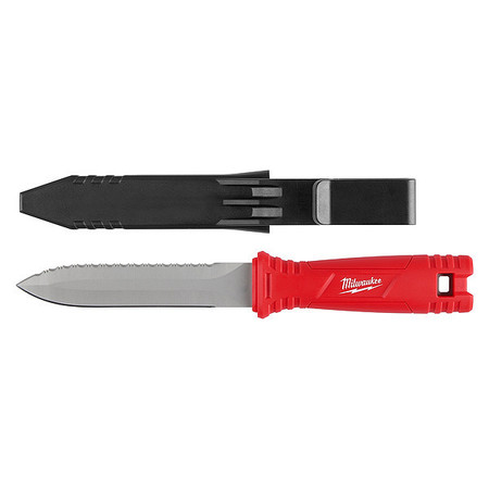 Milwaukee Tool Duct Knife, Serrated/Smooth, Blade 5 1/2"L 48-22-1927