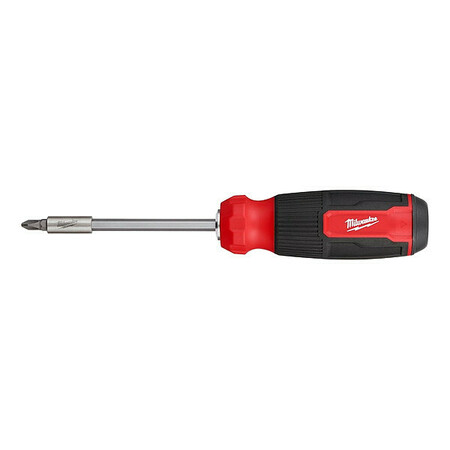 MILWAUKEE TOOL Multi-Bit Screwdriver, Chrome, 15 pcs 48-22-2900